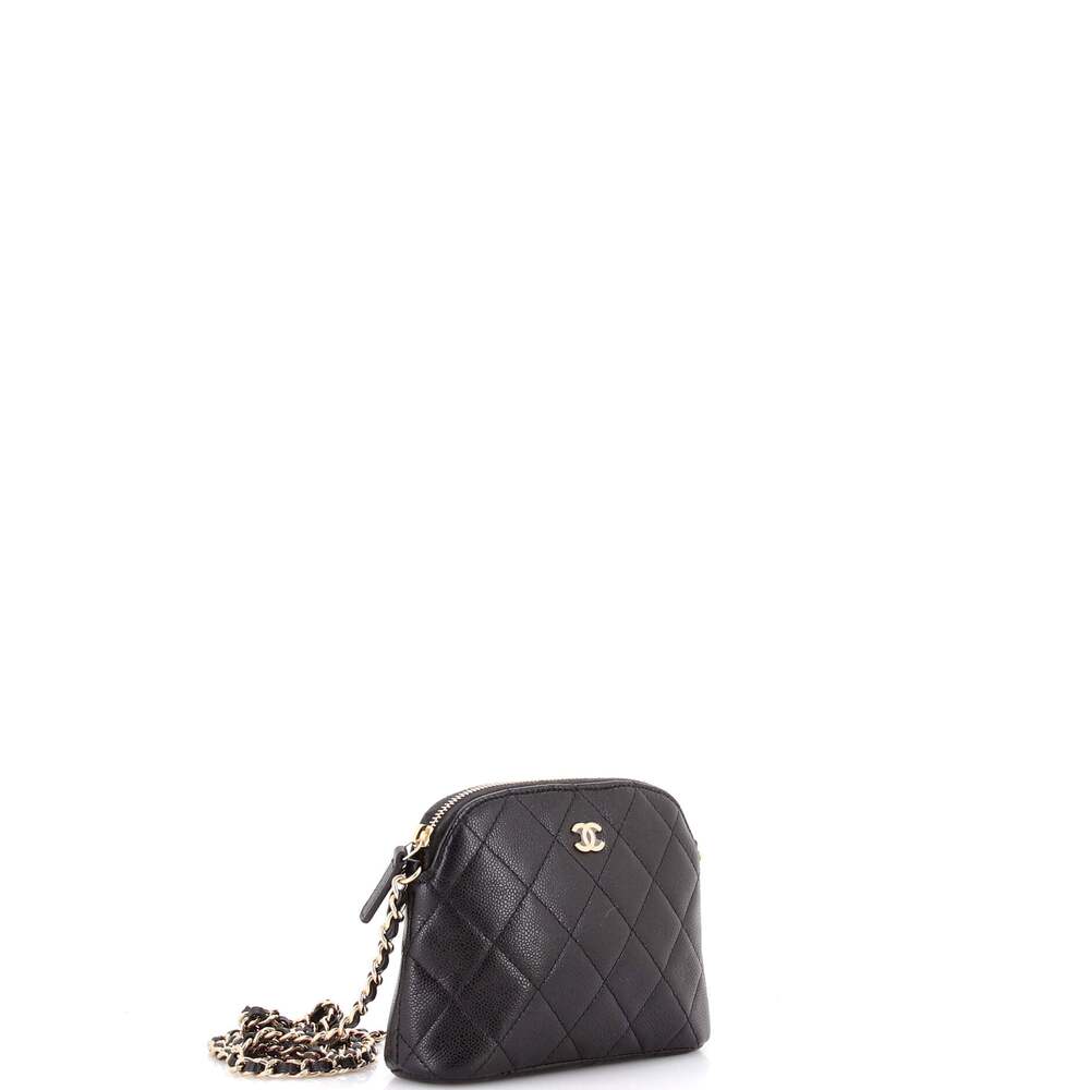 Chanel Cc Dome Zip Clutch With Chain #239860C42B - Picture 2 of 6